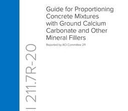 دانلود استاندارد ACI 211.7R آیین نامه بتن آمریکا خرید استاندارد Guide for Proportioning Concrete Mixtures with Ground Calcium Carbonate