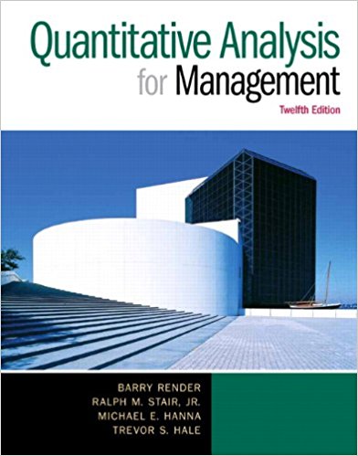 دانلود کتاب Quantitative Analysis for Management (12th Edition) دانلود ایبوک : Quantitative Analysis for Management Barry Render ISBN: 9780133507331
