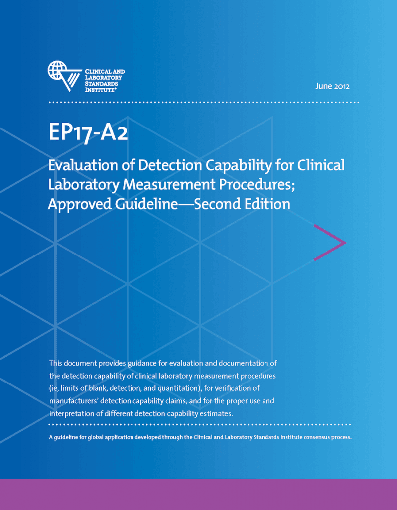 خرید استاندارد CLSI EP17 دانلود استانداردEvaluation of Detection Capability for Clinical Laboratory Measurement Procedures