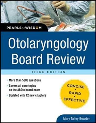 خرید ایبوک Otolaryngology Board Review: Pearls of Wisdom, Third Edition دانلود کتاب بررسی هیئت علمی Otolaryngology: مروارید حکمت، نسخه سوم