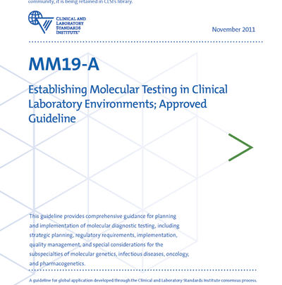خرید استاندارد CLSI MM19 دانلود استاندارد Establishing Molecular Testing in Clinical Laboratory Environments, 1st Edition