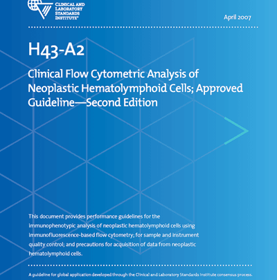 خرید استاندارد CLSI H43 دانلود استاندارد Clinical Flow Cytometric Analysis of Neoplastic Hematolymphoid Cells, 2nd Edition