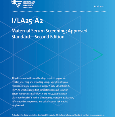 خرید استاندارد CLSI I/LA25 دانلود استاندارد Maternal Serum Screening, 2nd Edition
