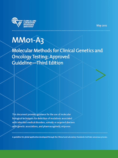 دانلود استاندارد CLSI MM01 Molecular Methods for Clinical Genetics and Oncology Testing 3rd Edition