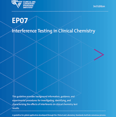 خرید استاندارد CLSI EP07 دانلود استاندارد IInterference Testing in Clinical Chemistry 2018