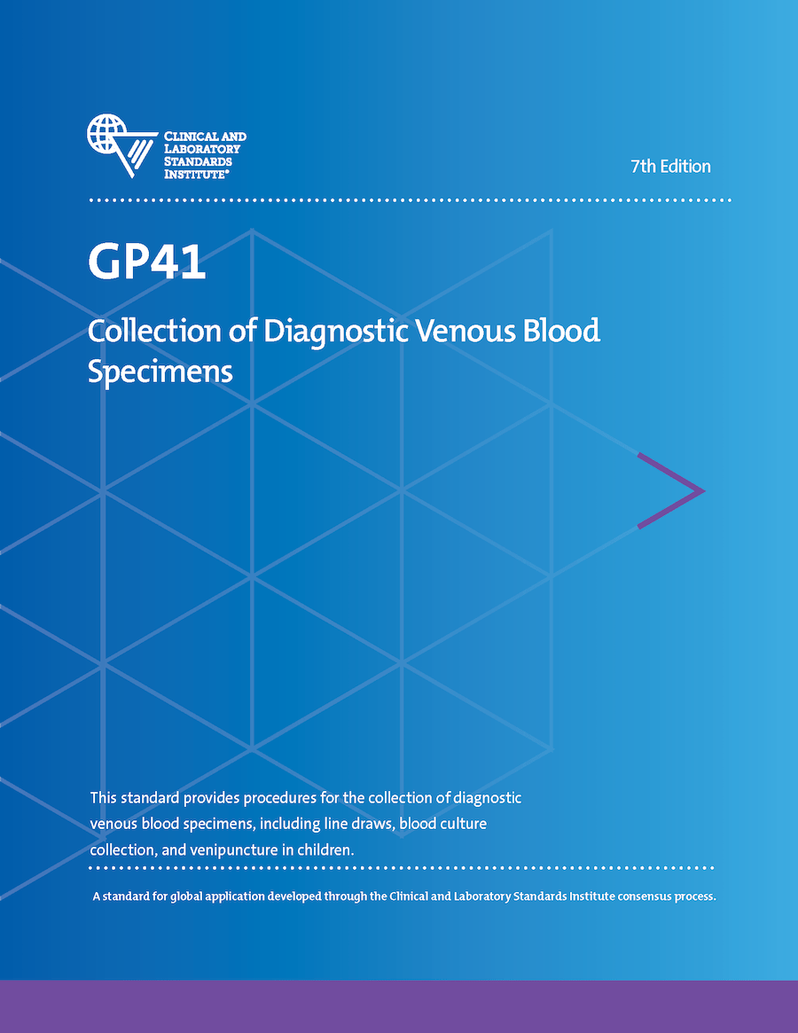 خرید استاندارد CLSI GP41 دانلود استاندارد Collection of Diagnostic Venous Blood Specimens, 7th Edition