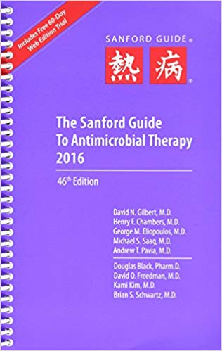 دانلود کتاب سانفورد The Sanford Guide to Antimicrobial Therapy 2016 46th