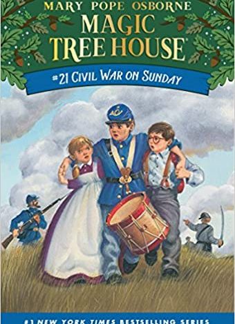 دانلود کتاب Civil War on Sunday Magic Tree House Book 21 خرید ایبوک جنگ داخلی در روز یکشنبه دانلود کتابهای کودک Mary Pope Osborne