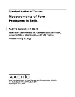 خرید استاندارد AASHTO T 252-19 دانلود استاندارد AASHTO T 252-19 خرید AASHTO T 252-19 دانلود استاندارد Standard Method of Test for Measurements