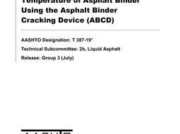 خرید استاندارد AASHTO T 387-19 دانلود استاندارد AASHTO T 387-19 خرید AASHTO T 387-19 دانلود استاندارد Standard Method of Test for Determining
