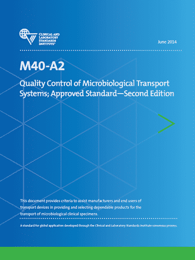 خرید استاندارد M40 دانلود استاندارد Quality Control of Microbiological Transport Systems خرید استاندارد کنترل کیفیت سیستم های حمل و نقل میکروبیولوژیکی