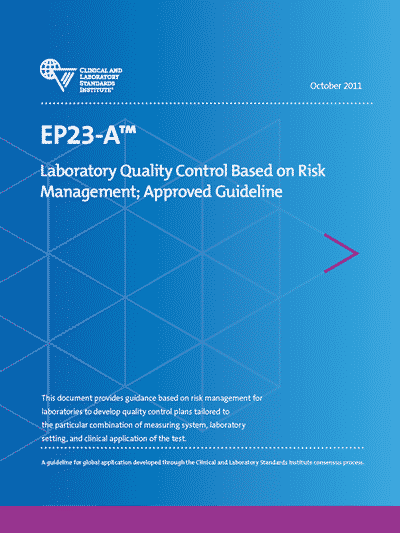 خرید استاندارد EP23 دانلود استاندارد Laboratory Quality Control Based on Risk Management, 1st Edition دانلود استاندارد کنترل کیفیت آزمایشگاه بر مدیریت ریسک