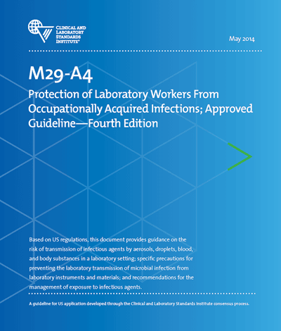 خرید استاندارد M29 دانلود استاندارد Protection of Laboratory Workers From Occupationally Acquired Infections, 4th Edition