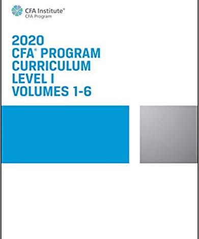 دانلود کتاب CFA Program Curriculum 2020 Level I دانلود ایبوک مجموعه کتاب CFA Program Curriculum  Level I نسخه ۲۰۲۰ ISBN-13: 978-1946442949