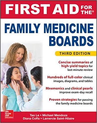 خرید ایبوک First Aid for the Family Medicine Boards 3rd Edition دانلود کتاب کمک اول برای انجمن پزشکی خانواده نسخه سوم ISBN-13: 978-1259835018