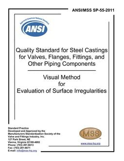 خرید استاندارد MSS SP-55 دانلود استاندارد MSS SP-55 دانلود استاندارد Quality Standard for Steel Castings for Valves استاندارد کیفیت برای ریخته گری
