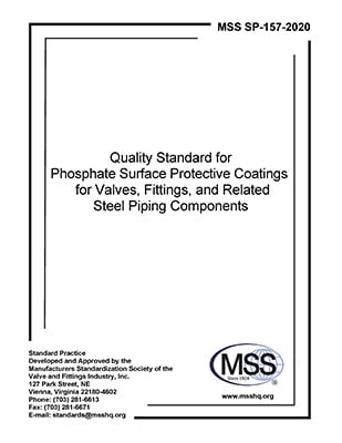 خرید استاندارد MSS SP-157 دانلود استاندارد MSS SP-157 دانلود استاندارد Quality Standard for Phosphate Surface Protective Coatings for Valves