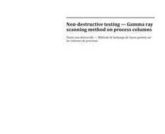 خرید استاندارد BS ISO 23159 دانلود استاندارد BS ISO 23159 دانلود استاندارد Non destructive testing Gamma ray scanning method on process columns