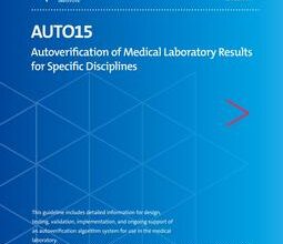 خرید استاندارد CLSI AUTO15 دانلود استاندارد Autoverification of Medical Laboratory Results for Specific Disciplines, 1st Edition, AUTO15Ed1E