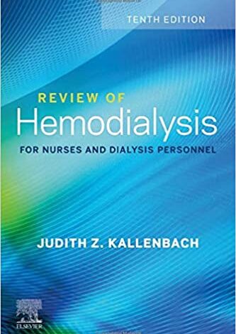 دانلود کتاب Review of Hemodialysis for Nurses and Dialysis Personnel دانلود ایبوک مروری بر همودیالیز برای پرستاران و پرسنل دیالیز