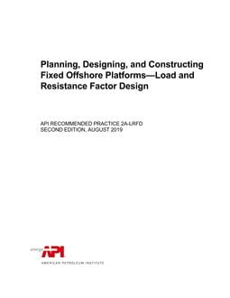 خرید استاندارد API RP 2A-LRFD دانلود استاندارد API RP 2A-LRFD دانلود استاندارد Planning, Designing, and Constructing Fixed Offshore Platforms