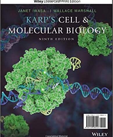 دانلود بانک کتاب Karp's Cell and Molecular Biology 9th Edition خرید بانک کتاب Karp's Cell and Molecular Biology 9th Edition
