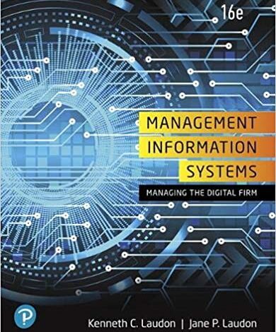 خرید ایبوک Management Information Systems Managing the Digital Firm 16th دانلود کتاب مدیریت سیستم های اطلاعاتی مدیریت شرکت دیجیتال شانزدهم