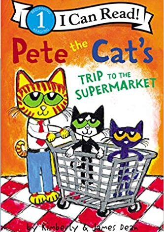 دانلود کتاب آموزش زبان کودک Pete the Cat's Trip to the Supermarket دانلود ایبوک آموزش زبان کودک سفر گربه به سوپرمارکت