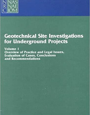 دانلود کتاب Geotechnical Site Investigations for Underground Projects دانلود ایبوک تحقیقات سایت ژئوتکنیک برای پروژه های زیرزمینی