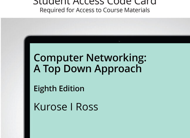 دانلود کتاب Computer Networking A Top-down Approach 8th Edition دانلود ایبوک شبکه رایانه ای رویکردی از بالا به پایین نسخه هشتم