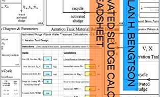 ایبوک Activated Sludge Calculatons Spreadsheet Aeration Tank Calculations خرید کتاب محاسبات لجن فعال صفحه گسترده صفحه محاسبات مخزن هوادهی