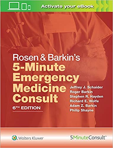 ایبوک Rosen Barkin's 5-Minute Emergency Medicine Consult 6th Edition خرید کتاب مشاوره 5 دقیقه ای فوریت پزشکی روزن و بارکین