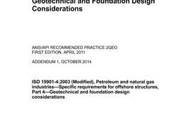 خرید استاندارد API RP 2GEO دانلود استاندارد API RP 2GEO دانلود استاندارد Geotechnical and Foundation Design Considerations
