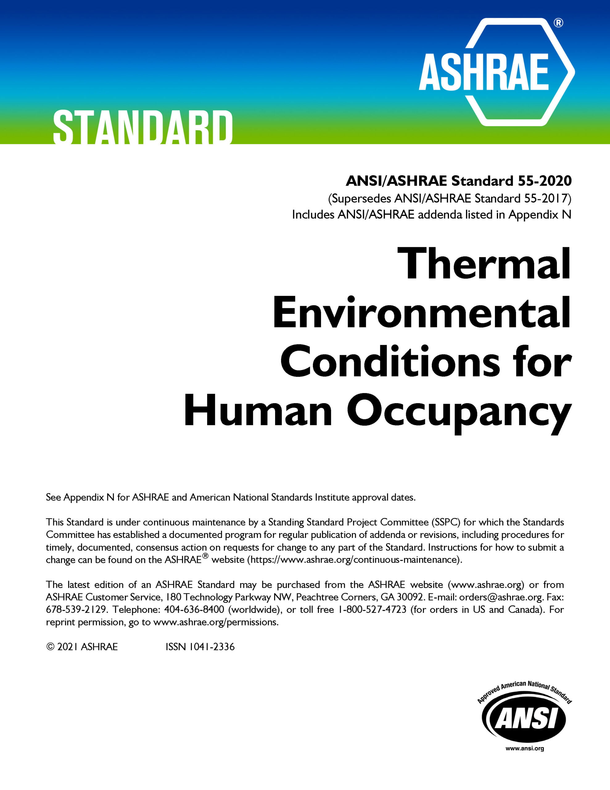 دانلود استاندارد ASHRAE 55 خرید Thermal Environmental Conditions for Human Occupancy