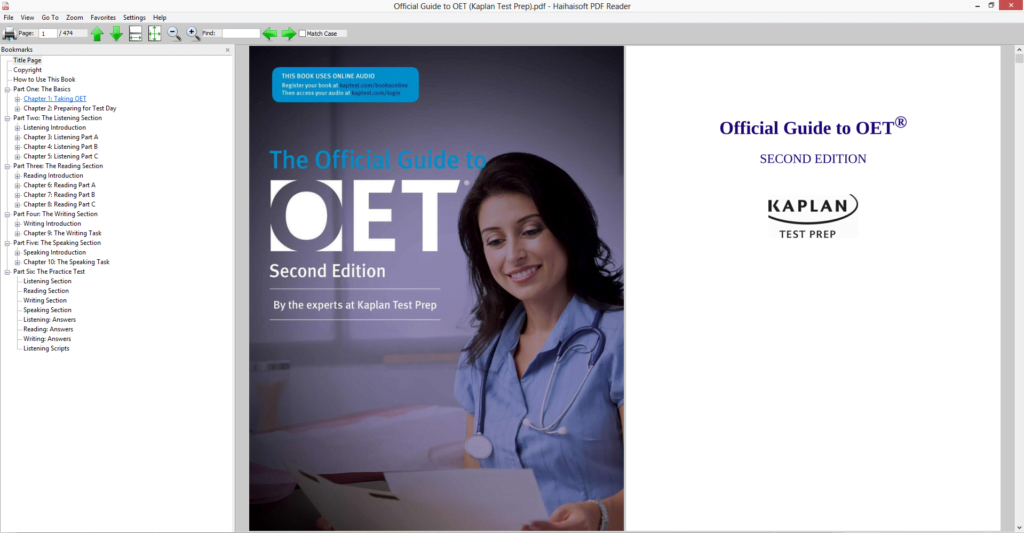 کتاب کاپلان 2020 Official Guide to OET (Kaplan Test Prep) Second Edition