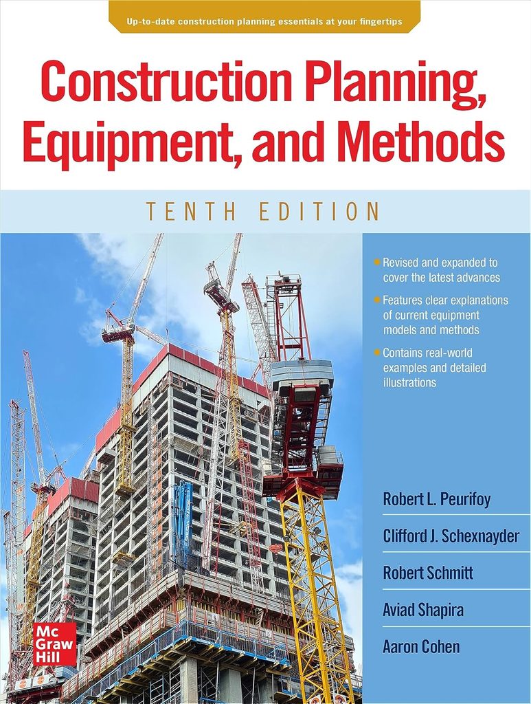دانلود ایبوک Construction Planning, Equipment, and Methods, Tenth Edition و خرید کتاب برنامه‌ریزی، تجهیزات و روش‌های ساخت نویسنده: رابرت ال. پوریفوی ویرایش دهم سال 2023