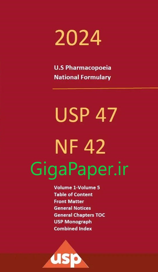  دانلود فارماکوپه آمریکا USP , فارماکوپه آمریکا , دانلود فارماکوپه United State Pharmacopeia 44 - NF 39
